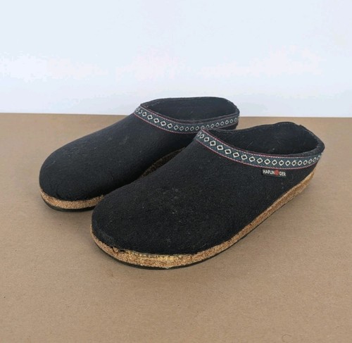Haflinger grizzly wool clogs - wool,