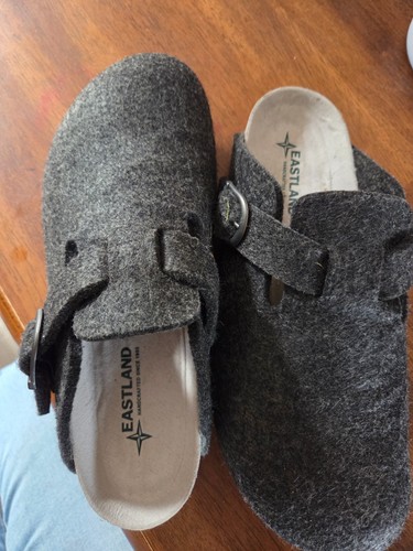 Eastland wool felt clogs