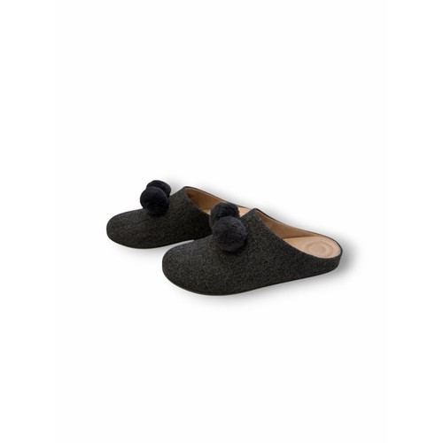 Fitflop grey wool felt pom - wool,